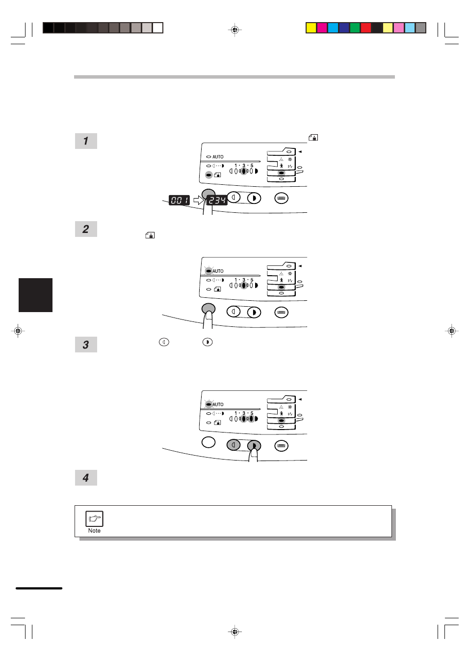 Automatic exposure adjustment | Sharp AR-151 User Manual | Page 34 / 52