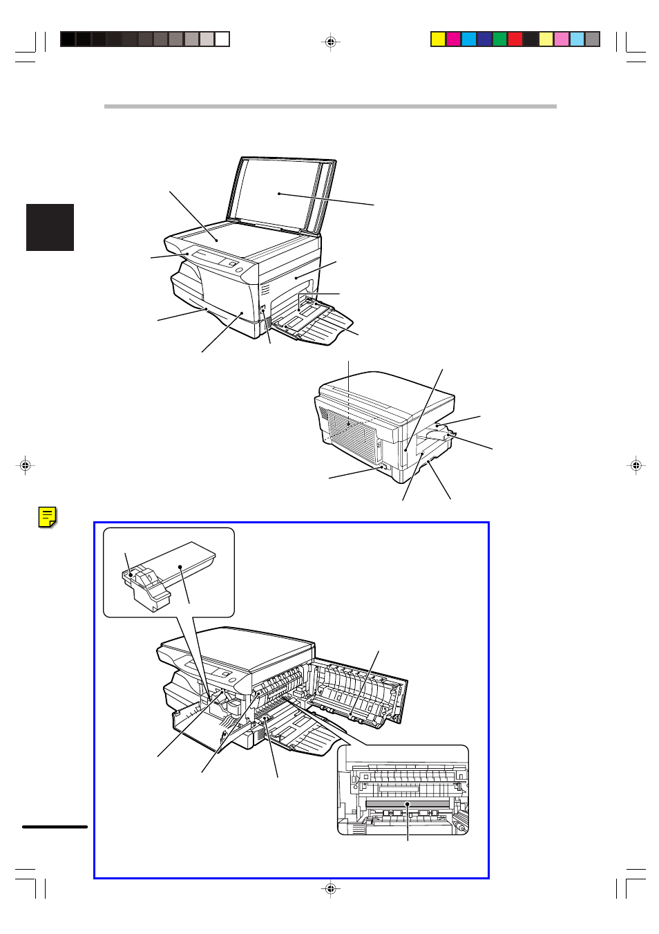 Part names | Sharp AR-151 User Manual | Page 8 / 52