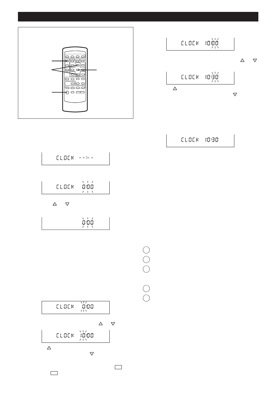 Setting the clock | Sharp MD-M3H User Manual | Page 11 / 52