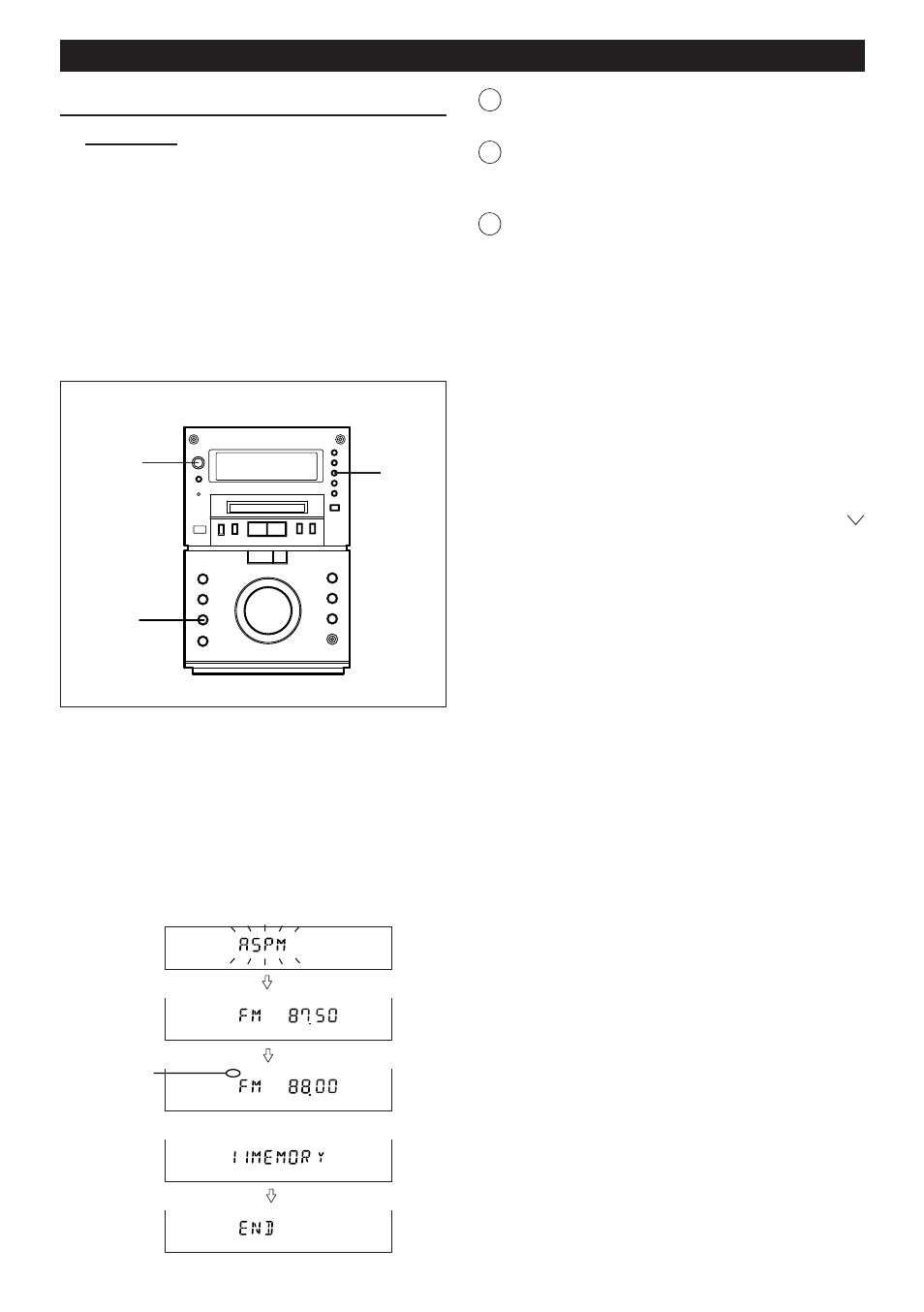 Continued) | Sharp MD-M3H User Manual | Page 22 / 52