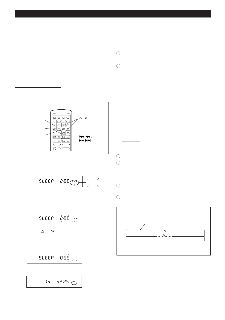 Continued), Sleep operation, Simultaneous sleep and timer op- eration | Sharp MD-M3H User Manual | Page 43 / 52