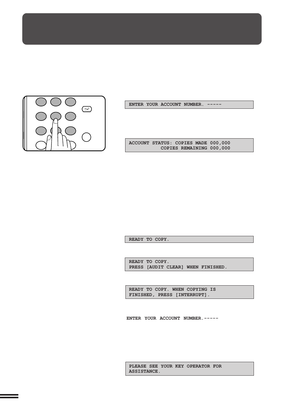 Auditing accounts | Sharp AR-337 User Manual | Page 16 / 152