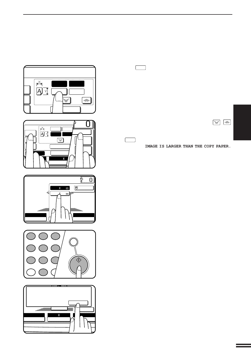 Xy zoom | Sharp AR-337 User Manual | Page 37 / 152