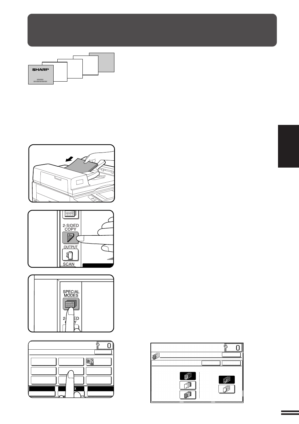 Covers, Auto ready to co | Sharp AR-337 User Manual | Page 47 / 152