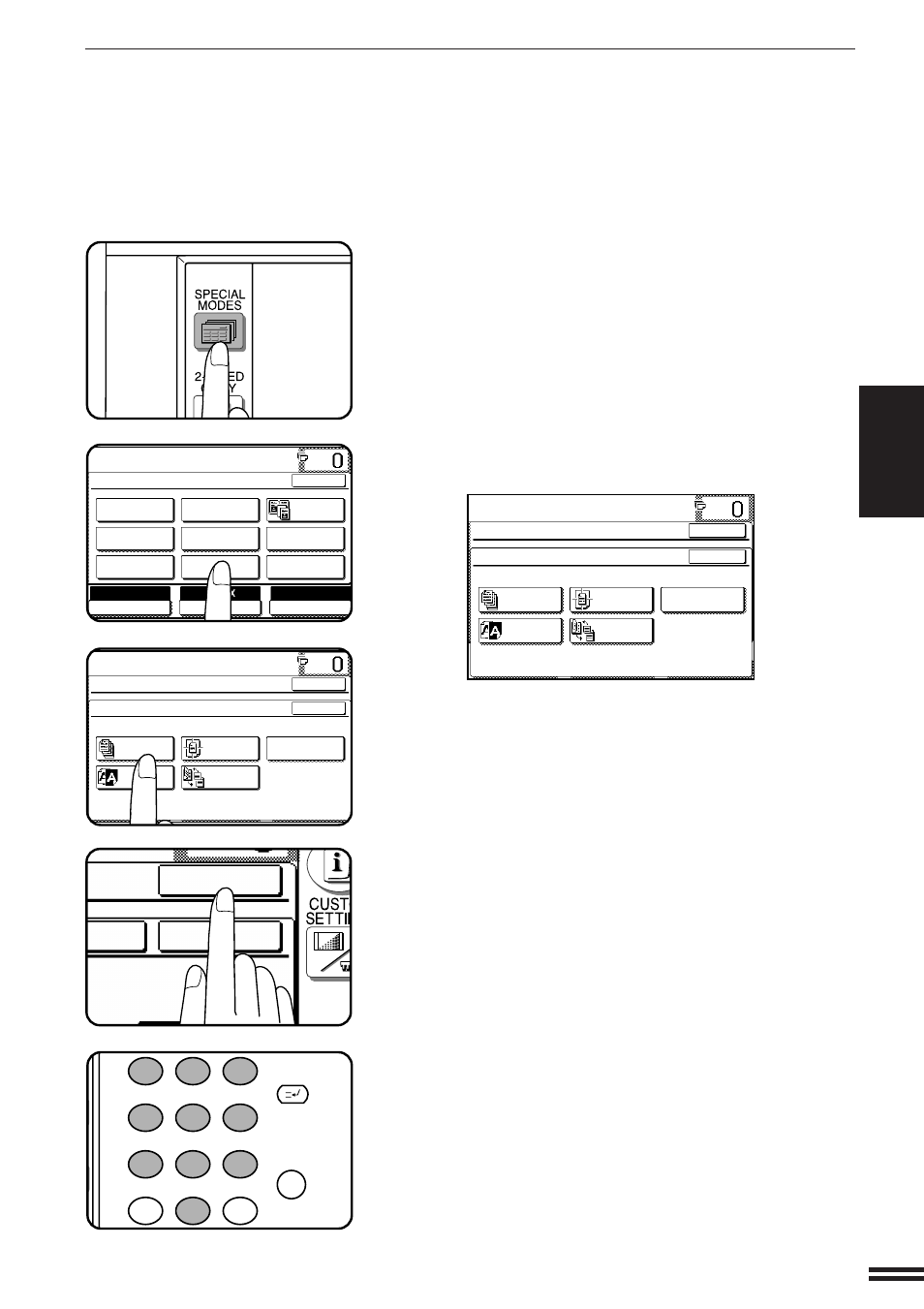 T on front cover? ncel ok ok, Ready to co, Image editing functions | Sharp AR-337 User Manual | Page 55 / 152