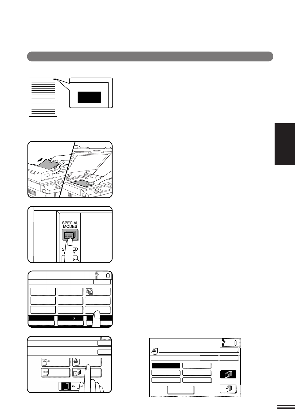 Ready to co, Urgent, Select stamp | Text stamp | Sharp AR-337 User Manual | Page 69 / 152