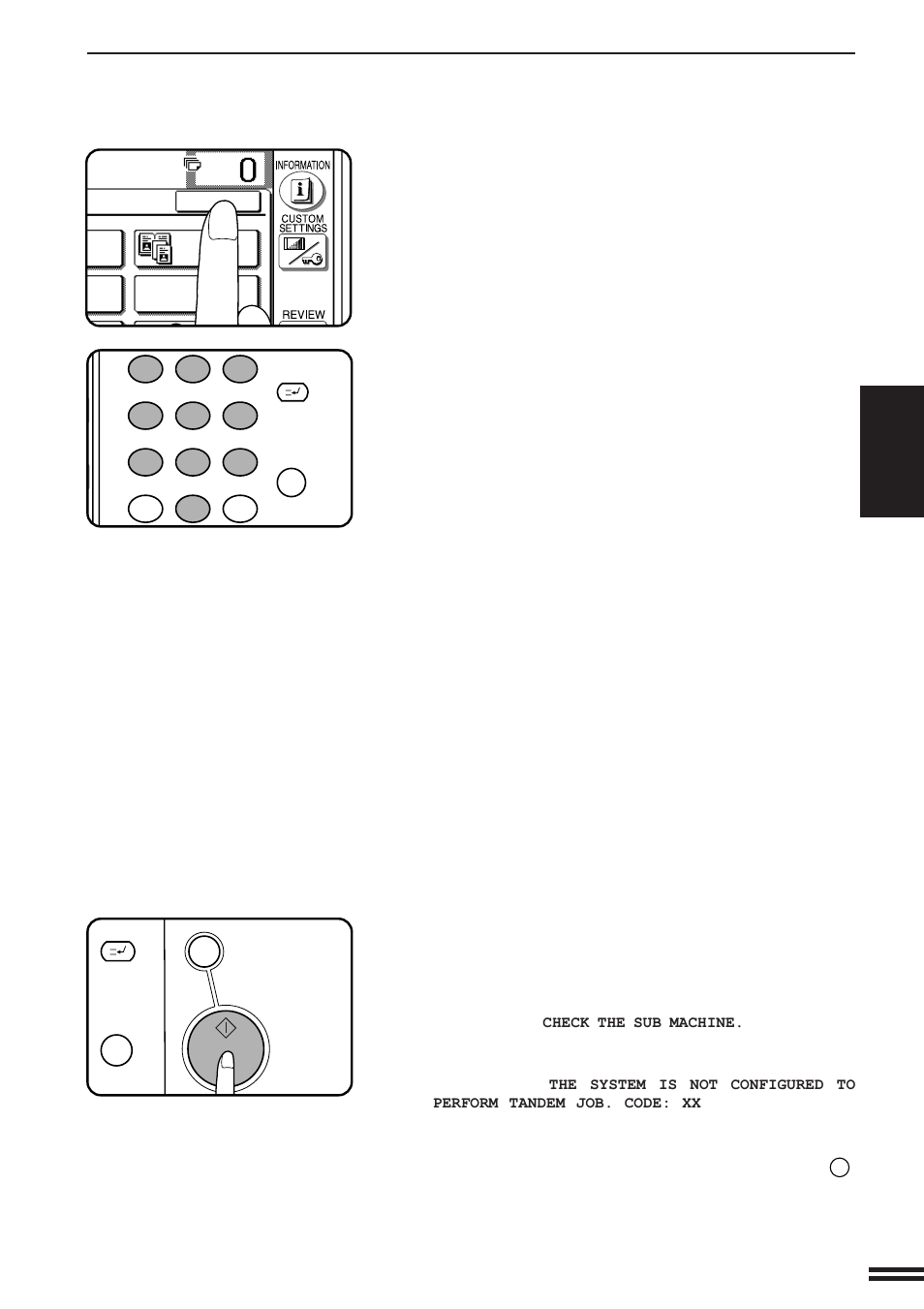 Transparency inserts dual page copy ok, Tandem copy | Sharp AR-337 User Manual | Page 79 / 152