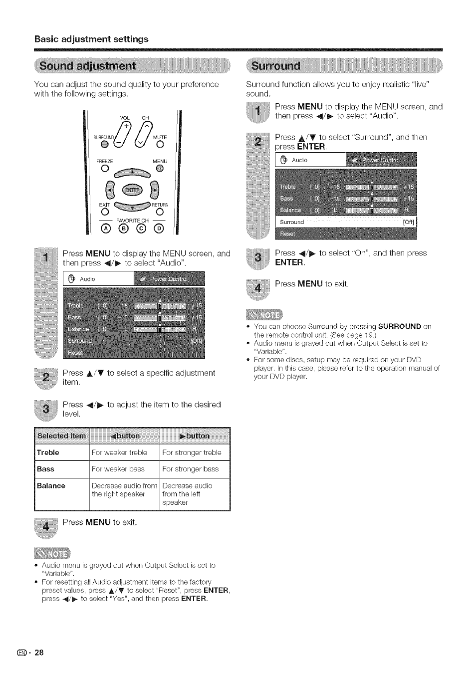 O;wn;cl:aci|ystro^e:nt, Basic adjustment settings, Pgurroynely | Sharp Aquos LC 42D43U User Manual | Page 29 / 61