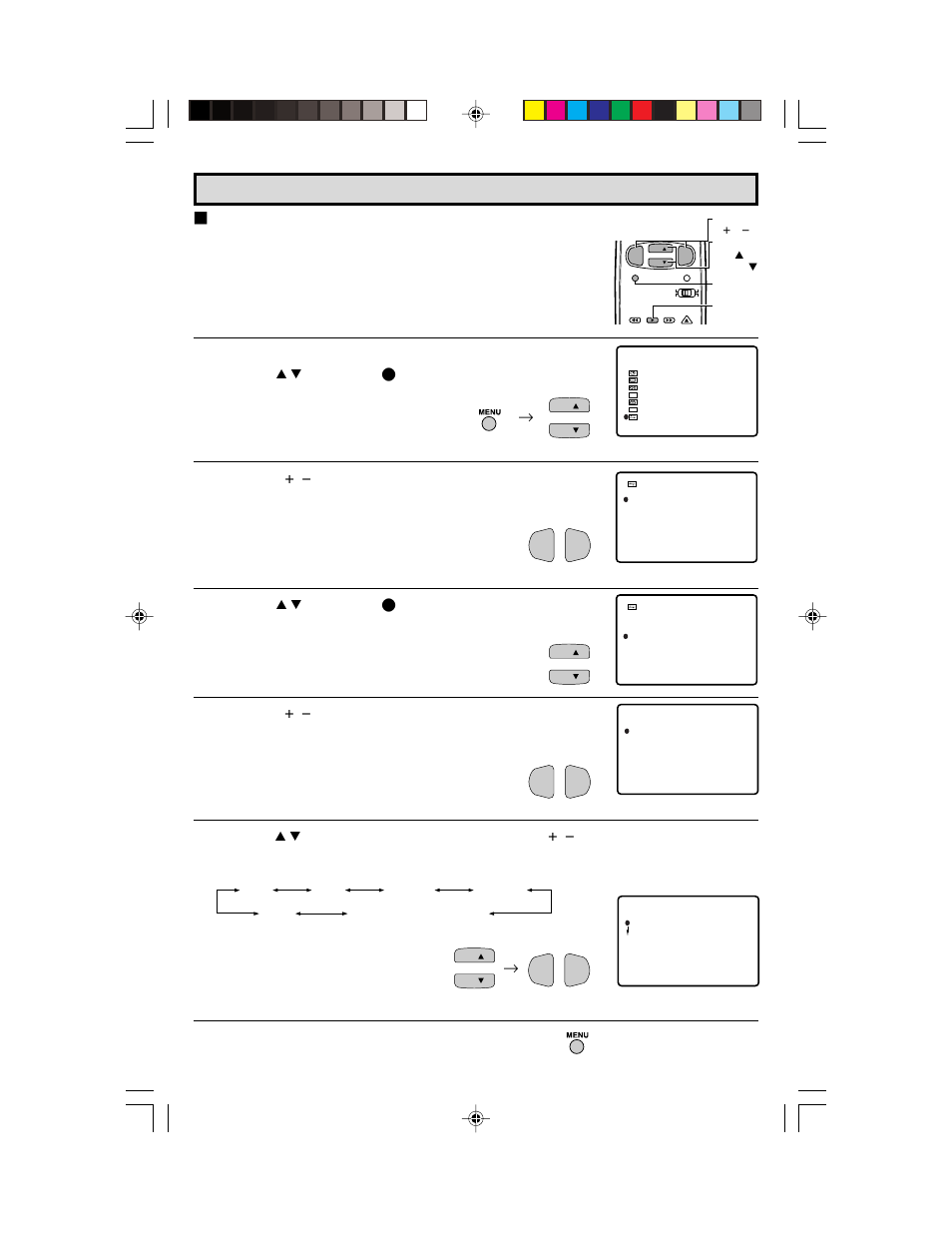 Set up (continued) | Sharp 36C530 User Manual | Page 33 / 60