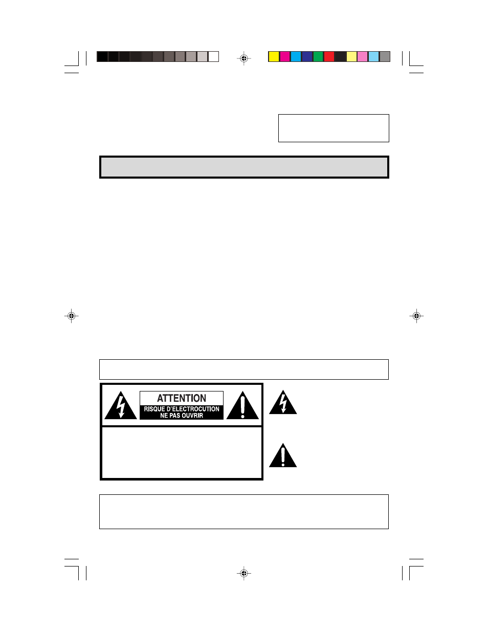 Informations importantes, Avertissement, Français) | Sharp 36C530 User Manual | Page 53 / 60