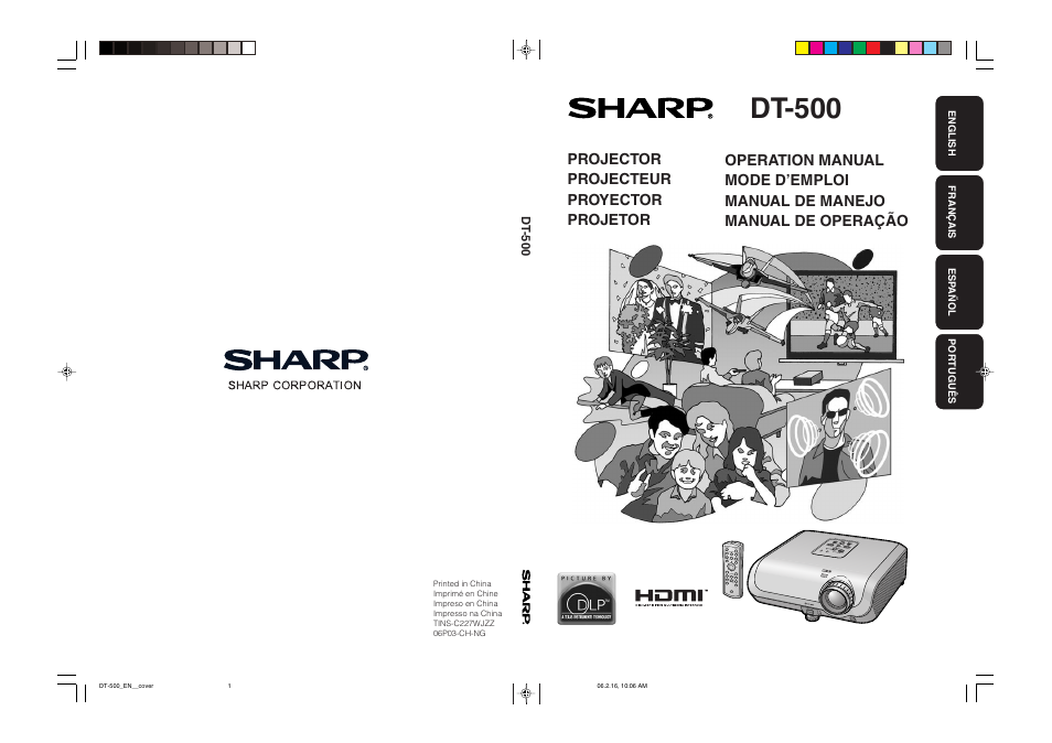 Sharp DT-500 User Manual | 66 pages