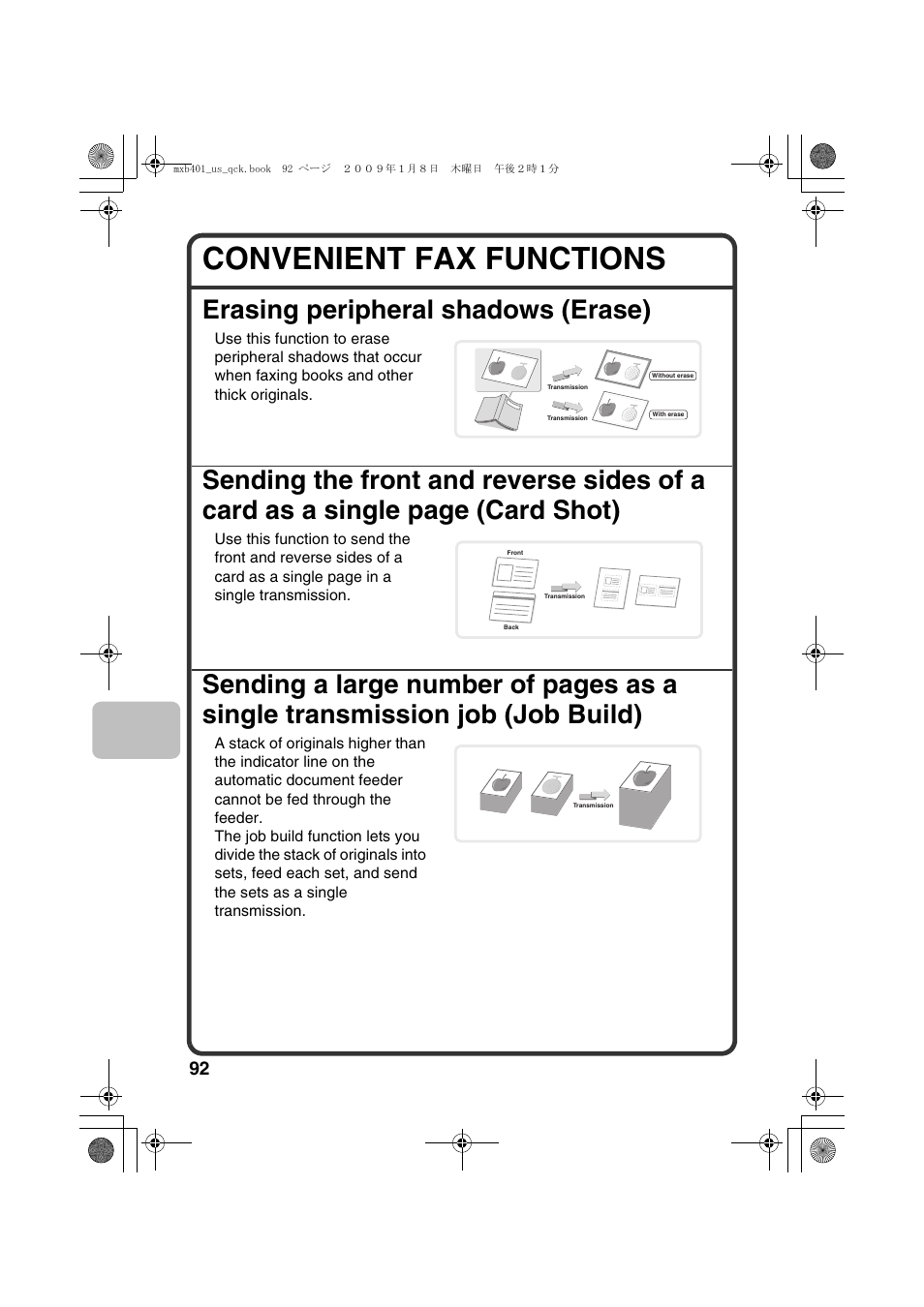 Convenient fax functions | Sharp TINSE4377FCZZ User Manual | Page 94 / 144