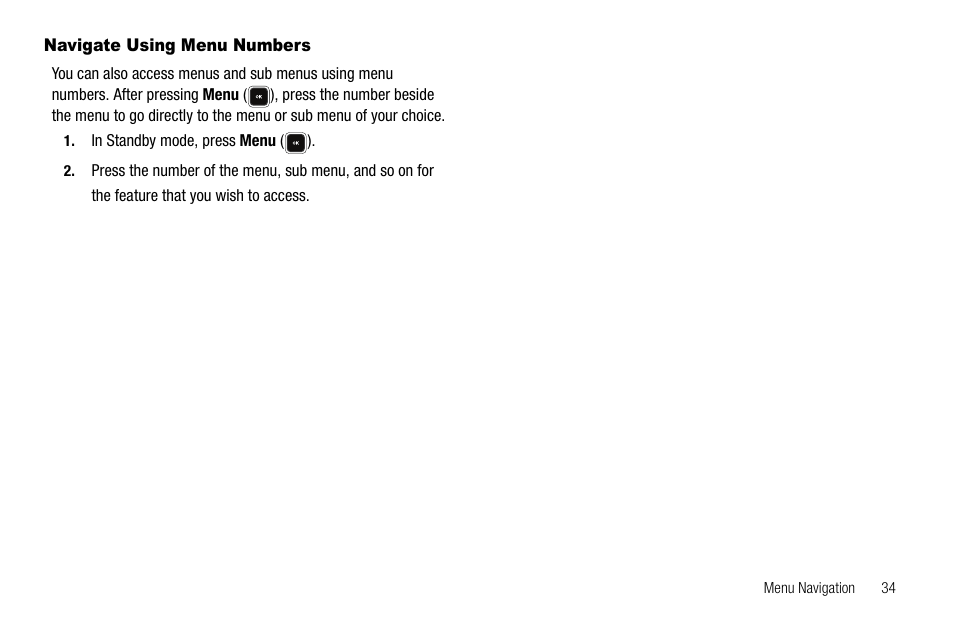 Navigate using menu numbers | Sharp R520_CJ16_MM_111009_F4 User Manual | Page 37 / 169