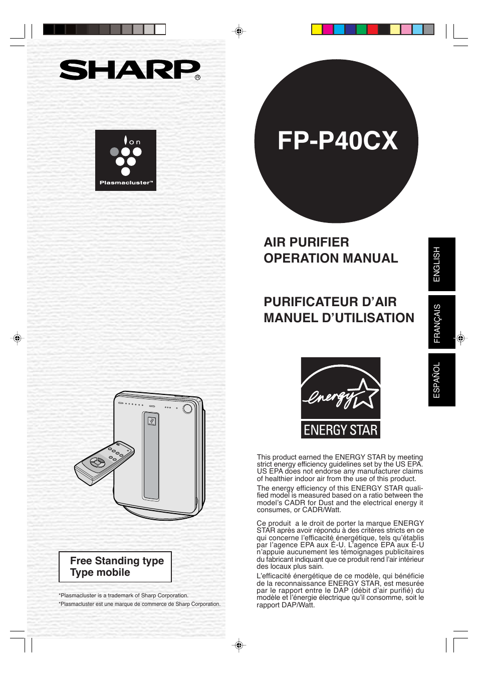 Sharp FP-P40CX User Manual | 22 pages