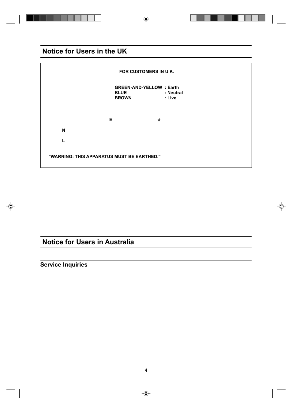 Service inquiries | Sharp LL-T17A4 User Manual | Page 4 / 132