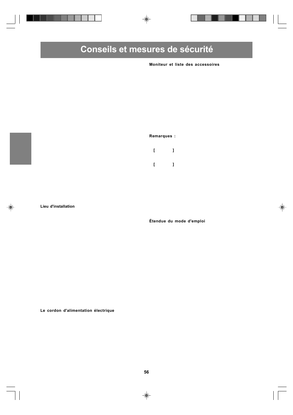 Conseils et mesures de sécurité | Sharp LL-T17A4 User Manual | Page 56 / 132