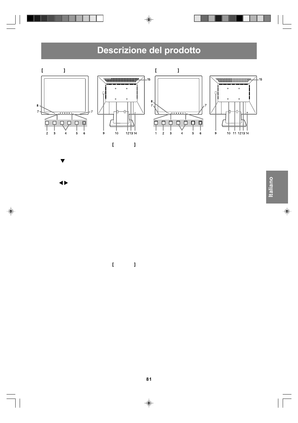 Descrizione del prodotto | Sharp LL-T17A4 User Manual | Page 81 / 132