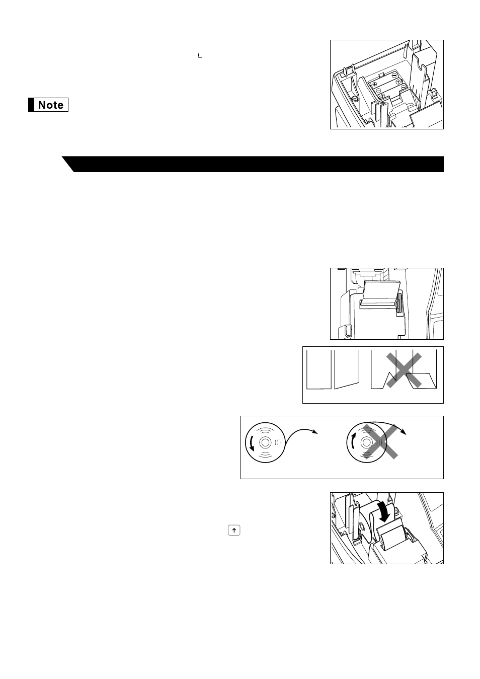 Installing a paper roll | Sharp ELECTRONIC CASH REGISTER XE-A201 User Manual | Page 10 / 105