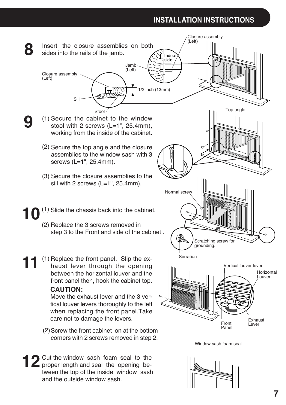 Sharp AF-S120EX User Manual | Page 7 / 20