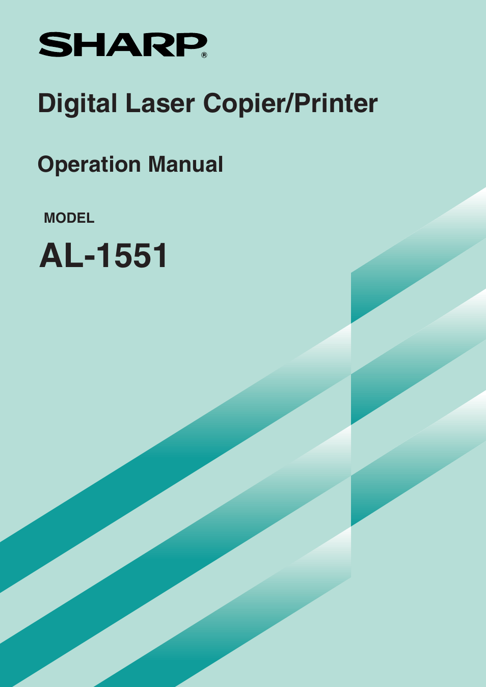 Sharp AL-1551 User Manual | 54 pages