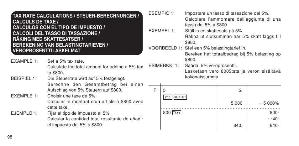 Sharp EL-1611P User Manual | Page 100 / 104