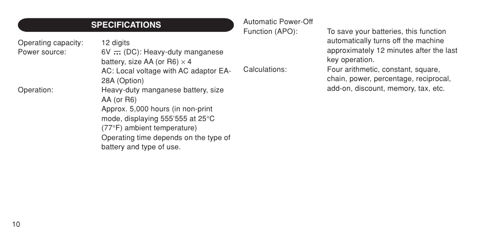 Sharp EL-1611P User Manual | Page 12 / 104