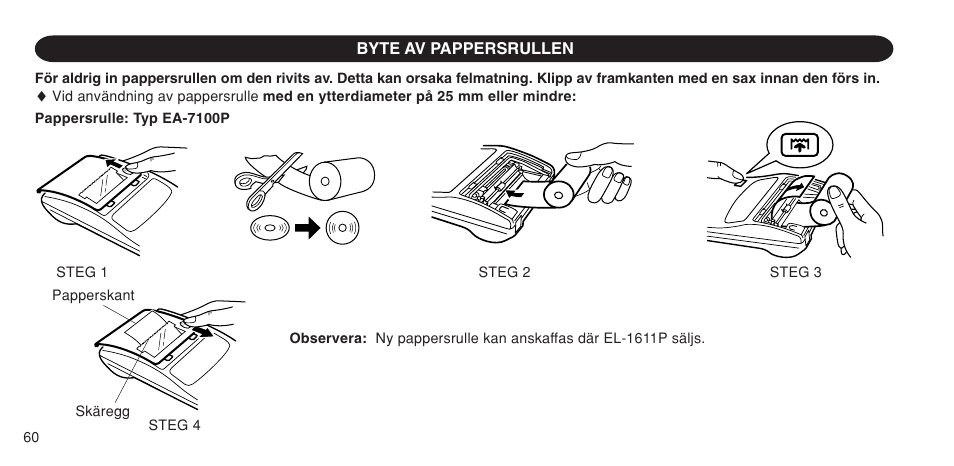 Sharp EL-1611P User Manual | Page 62 / 104