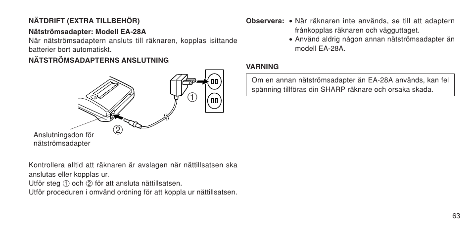 Sharp EL-1611P User Manual | Page 65 / 104