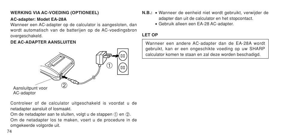 Sharp EL-1611P User Manual | Page 76 / 104