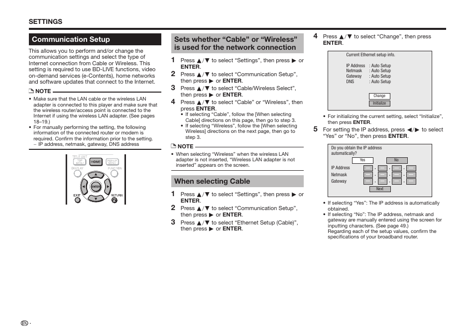 Sharp BD-HP75U User Manual | Page 48 / 74