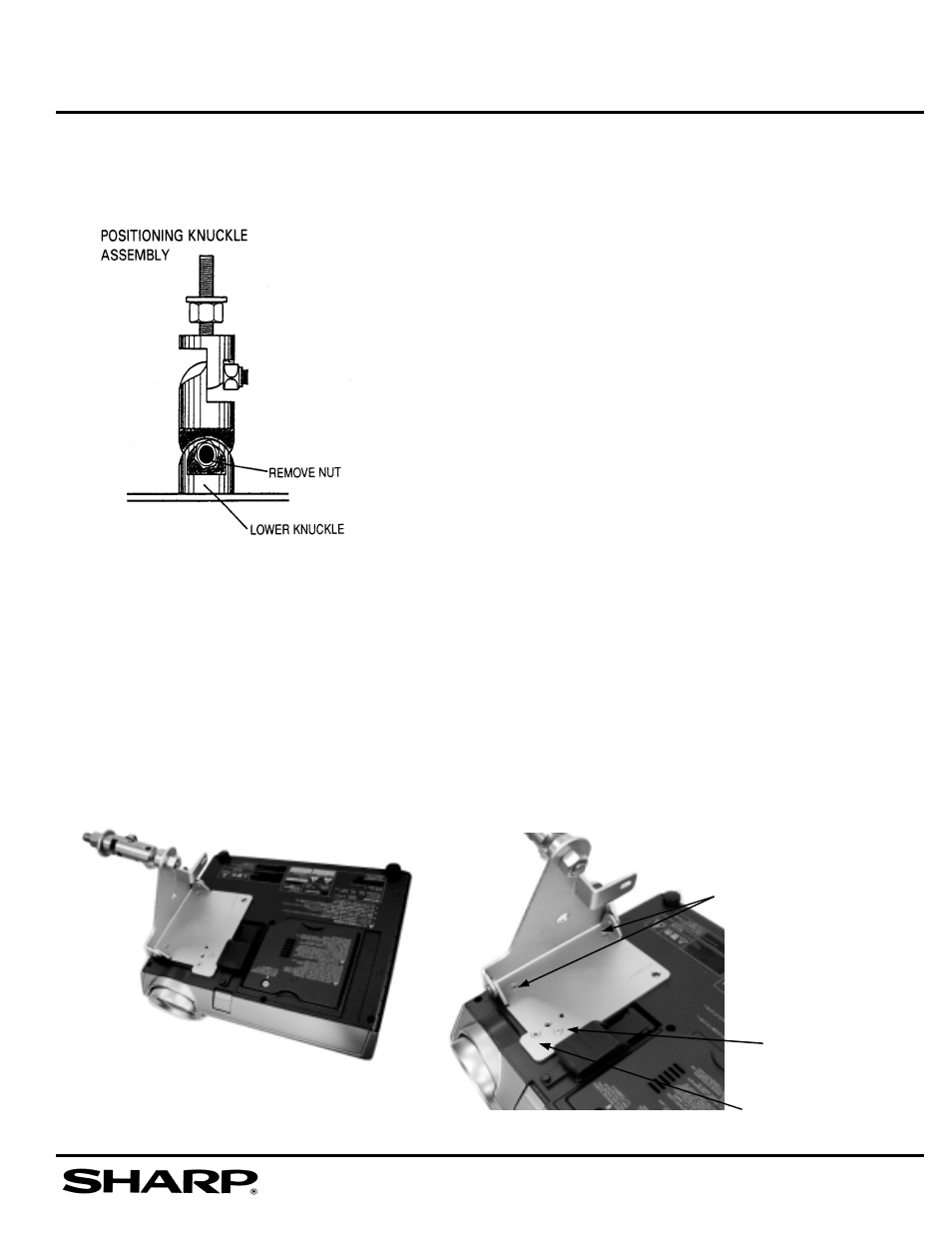 Installation instructions | Sharp AN-CM270 User Manual | Page 6 / 12