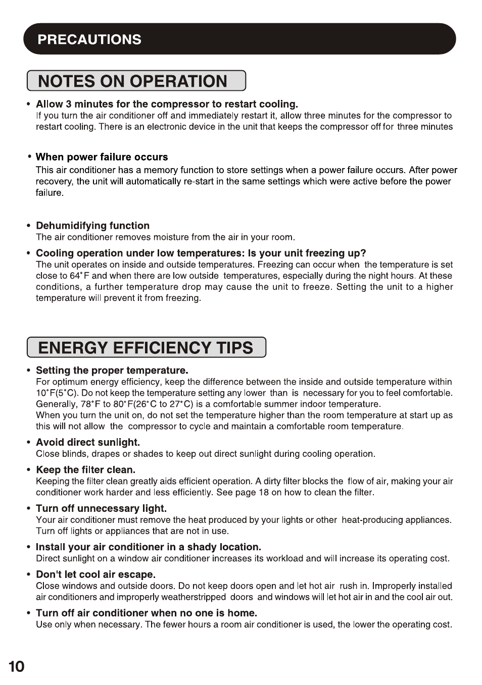 Sharp AF-S155NX User Manual | Page 10 / 20