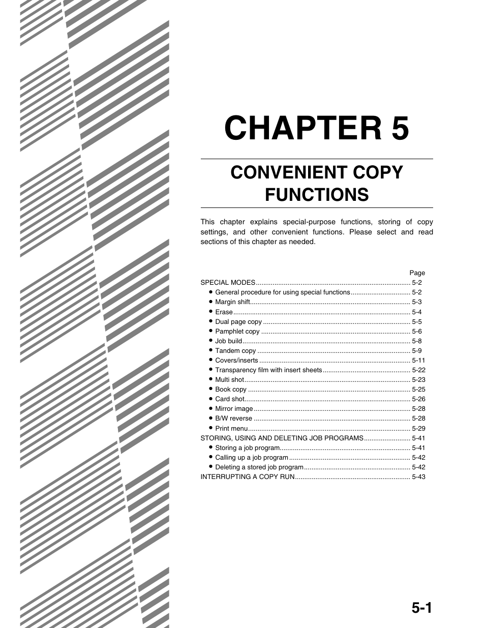 Chapter 5, Convenient copy functions | Sharp AR-M355N User Manual | Page 100 / 380