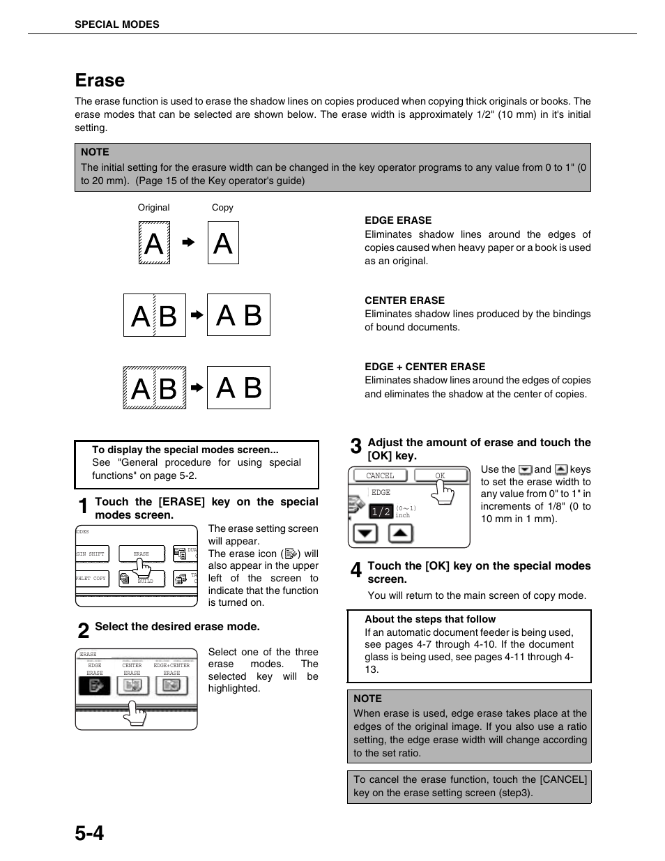 Erase | Sharp AR-M355N User Manual | Page 103 / 380