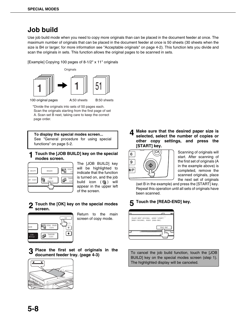 Job build | Sharp AR-M355N User Manual | Page 107 / 380