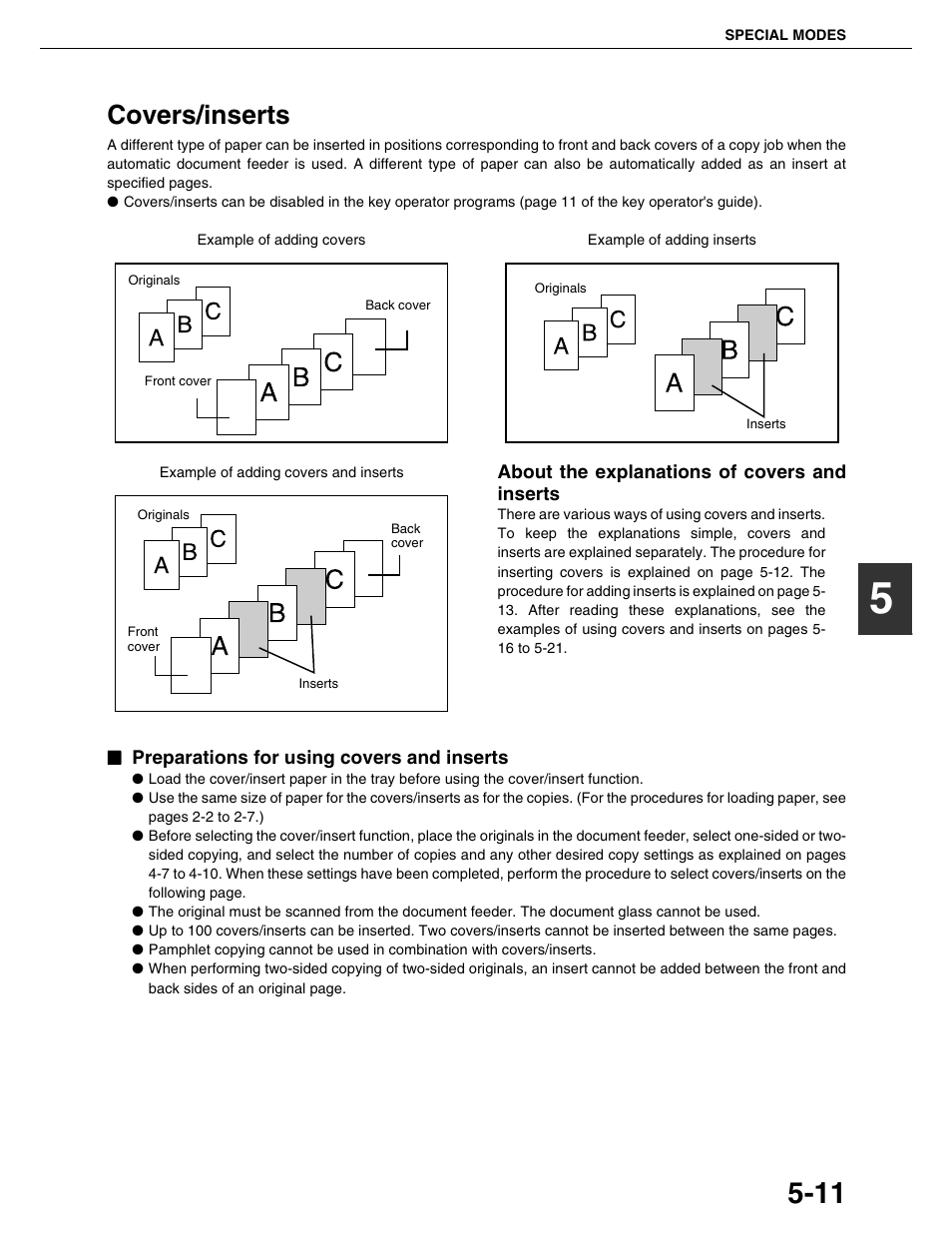 Covers/inserts | Sharp AR-M355N User Manual | Page 110 / 380