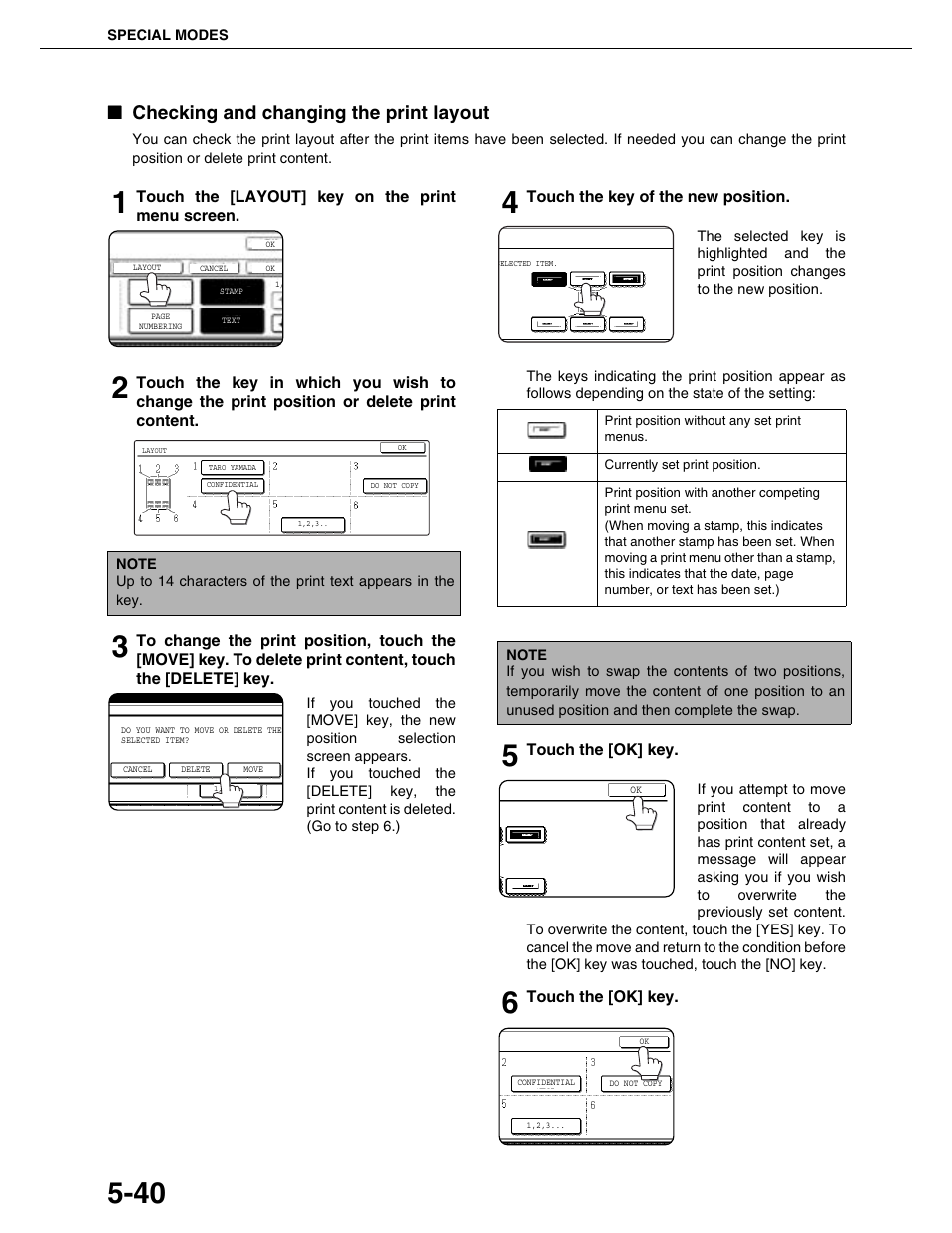 Checking and changing the print layout | Sharp AR-M355N User Manual | Page 139 / 380