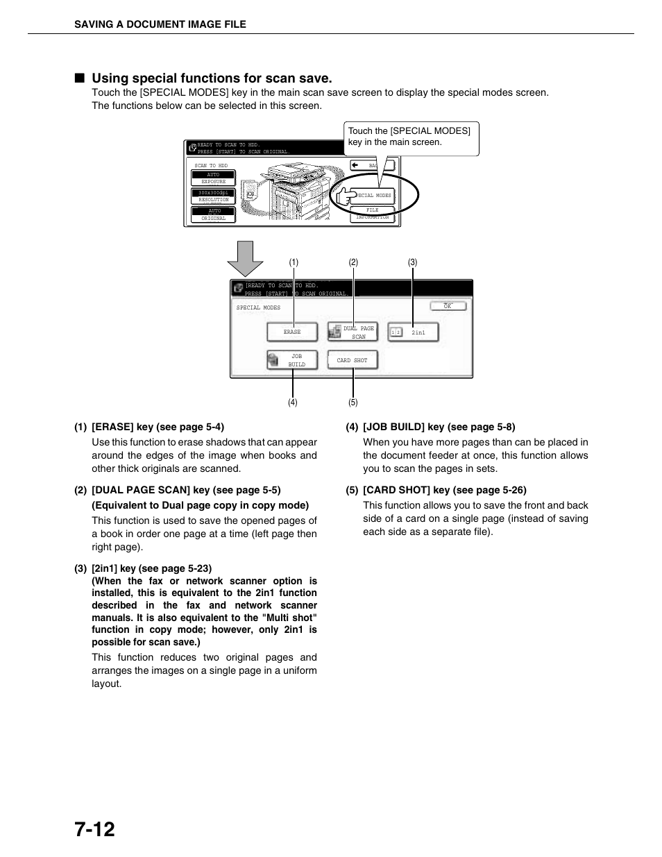 Using special functions for scan save | Sharp AR-M355N User Manual | Page 158 / 380