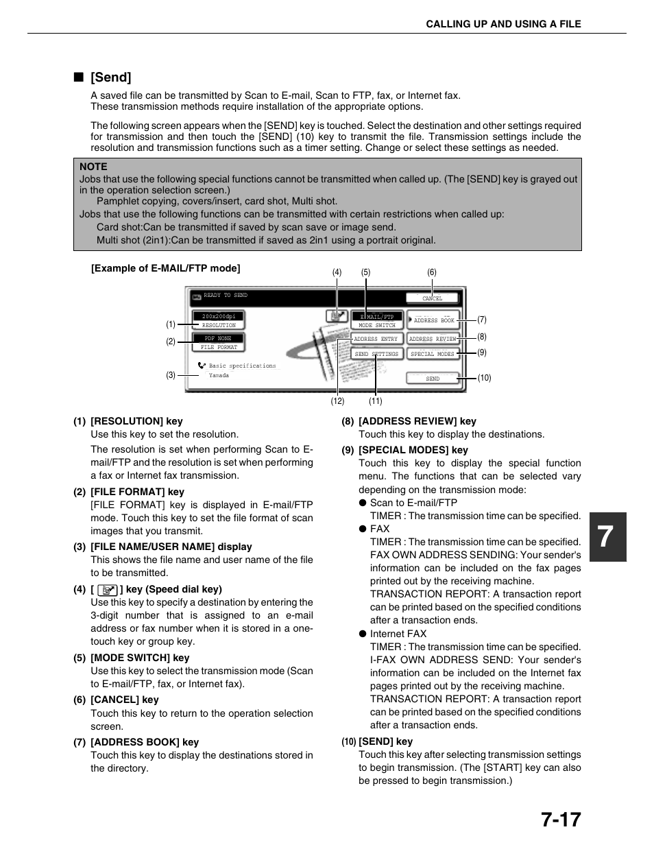 Send | Sharp AR-M355N User Manual | Page 163 / 380