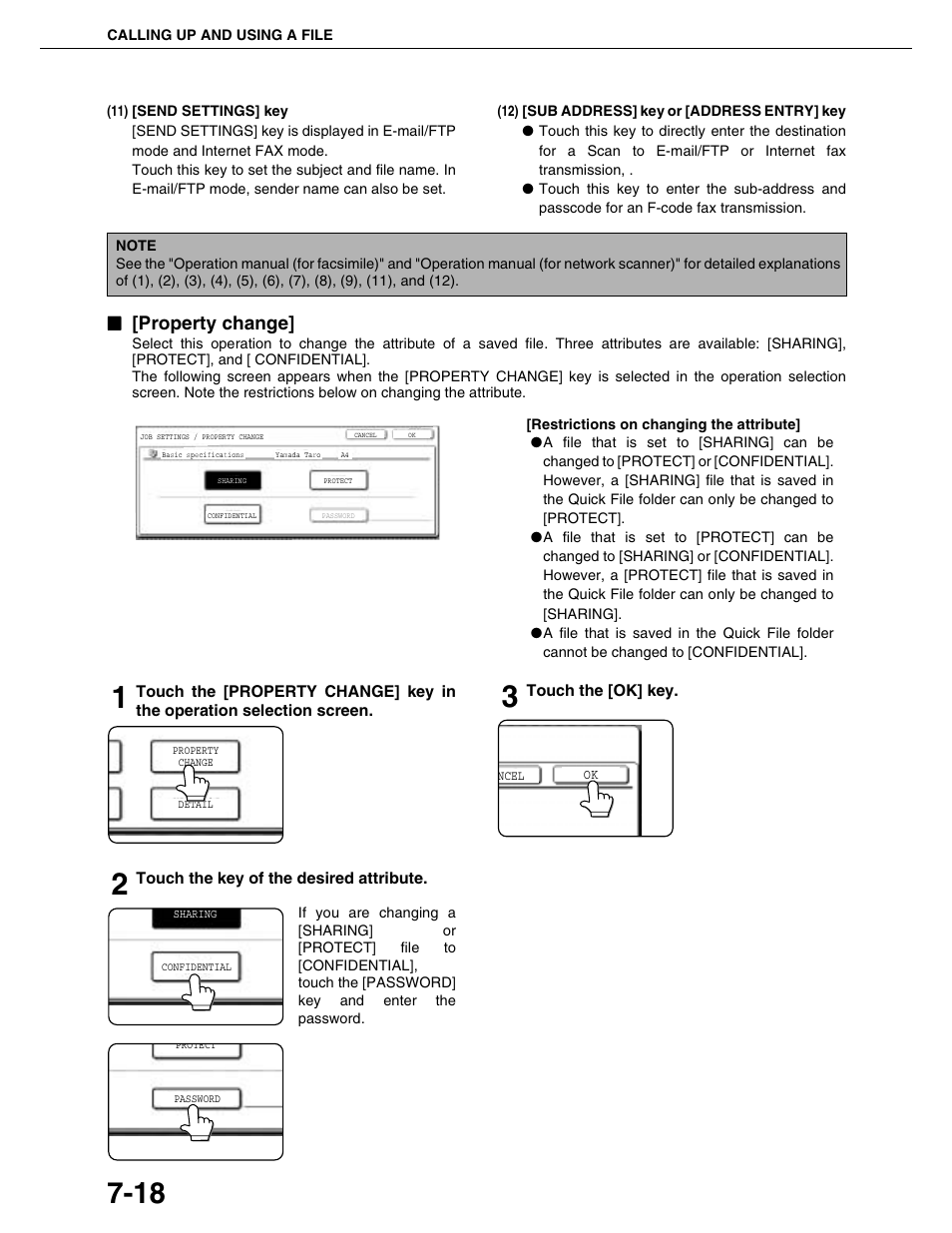 Property change | Sharp AR-M355N User Manual | Page 164 / 380