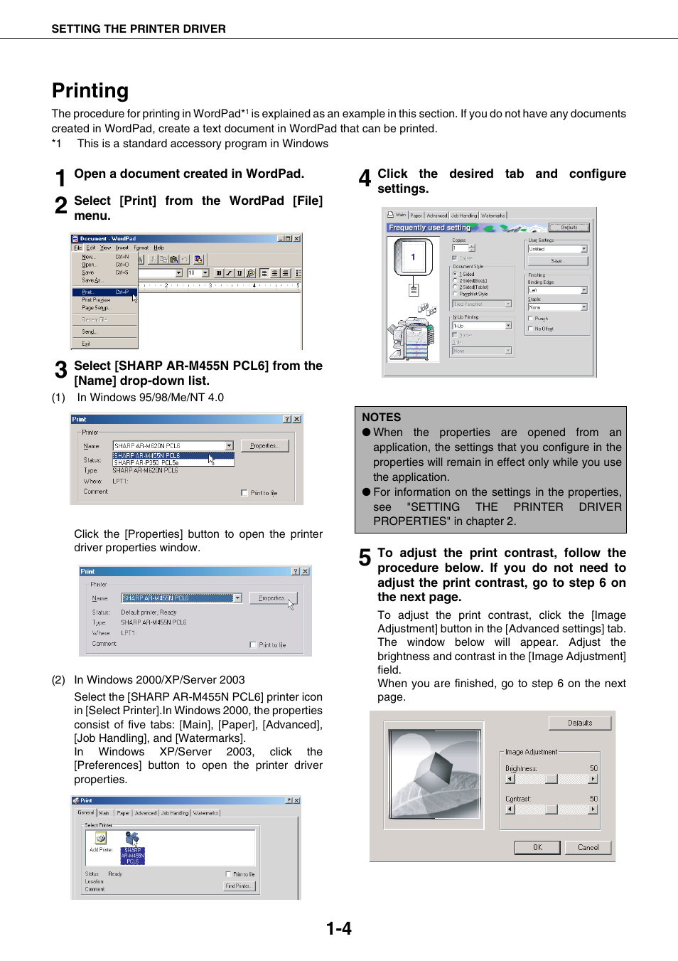 Printing, Printing -4 | Sharp AR-M355N User Manual | Page 191 / 380