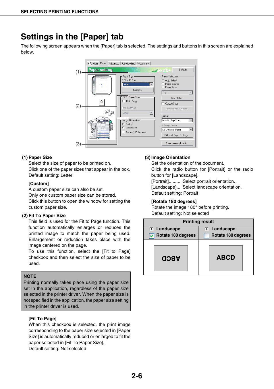 Settings in the [paper] tab, Settings in the [paper] tab -6, Abcd | Sharp AR-M355N User Manual | Page 200 / 380