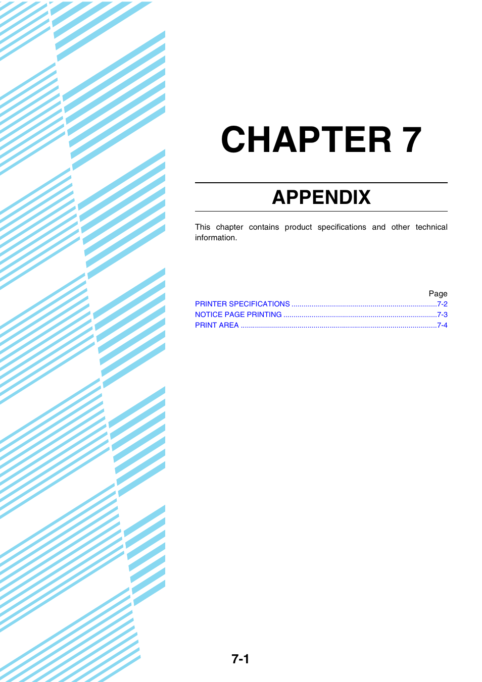 Chapter 7 appendix, Chapter 7, Appendix | Sharp AR-M355N User Manual | Page 237 / 380