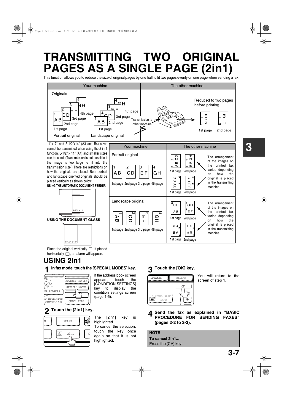 Using 2in1, E 3-7) | Sharp AR-M355N User Manual | Page 316 / 380