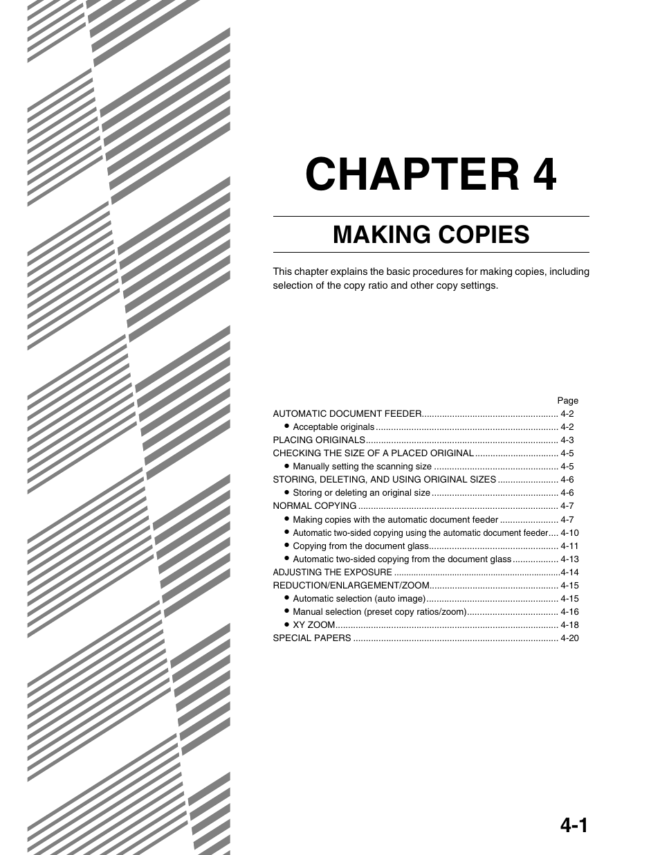 Chapter 4, Making copies | Sharp AR-M355N User Manual | Page 80 / 380