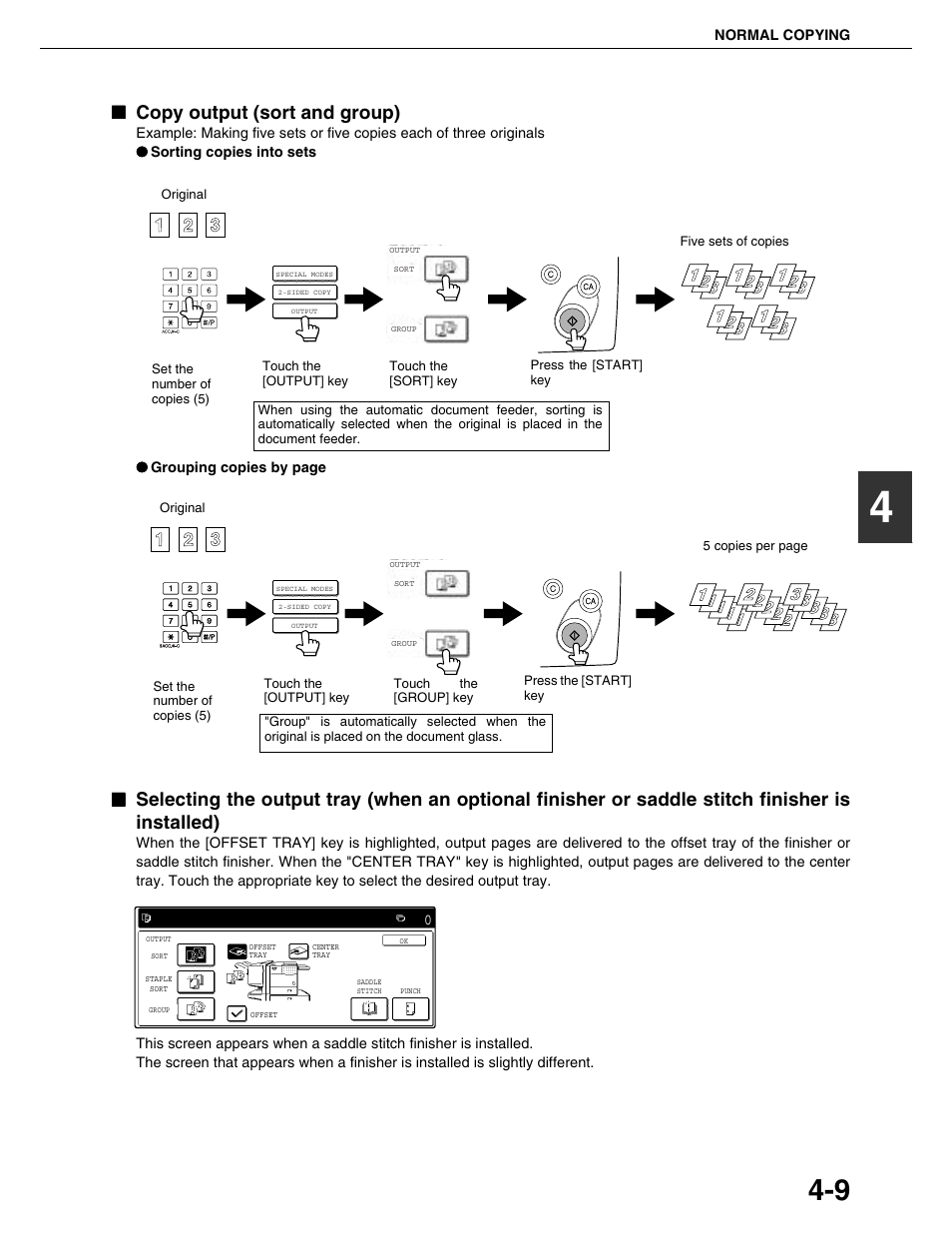 Copy output (sort and group) | Sharp AR-M355N User Manual | Page 88 / 380