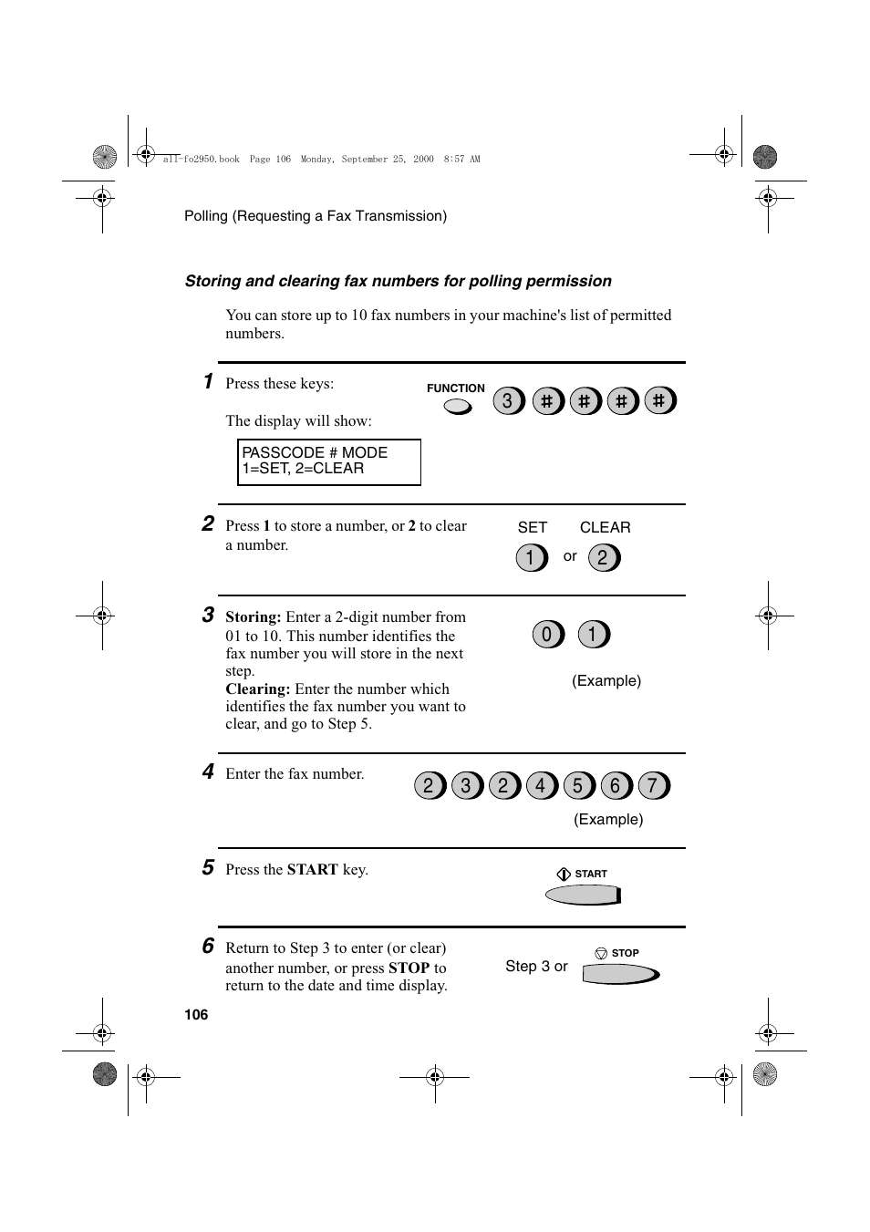 Sharp FO-2950M User Manual | Page 108 / 152