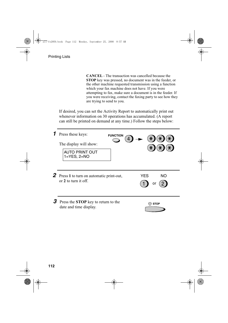 Sharp FO-2950M User Manual | Page 114 / 152