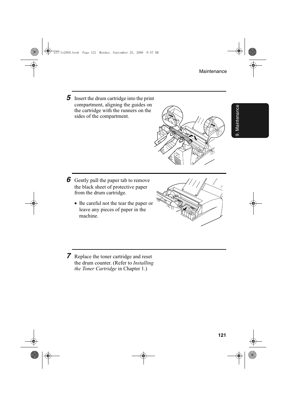 Sharp FO-2950M User Manual | Page 123 / 152