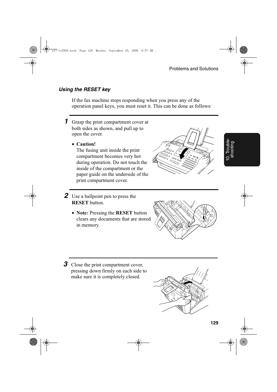 Sharp FO-2950M User Manual | Page 131 / 152